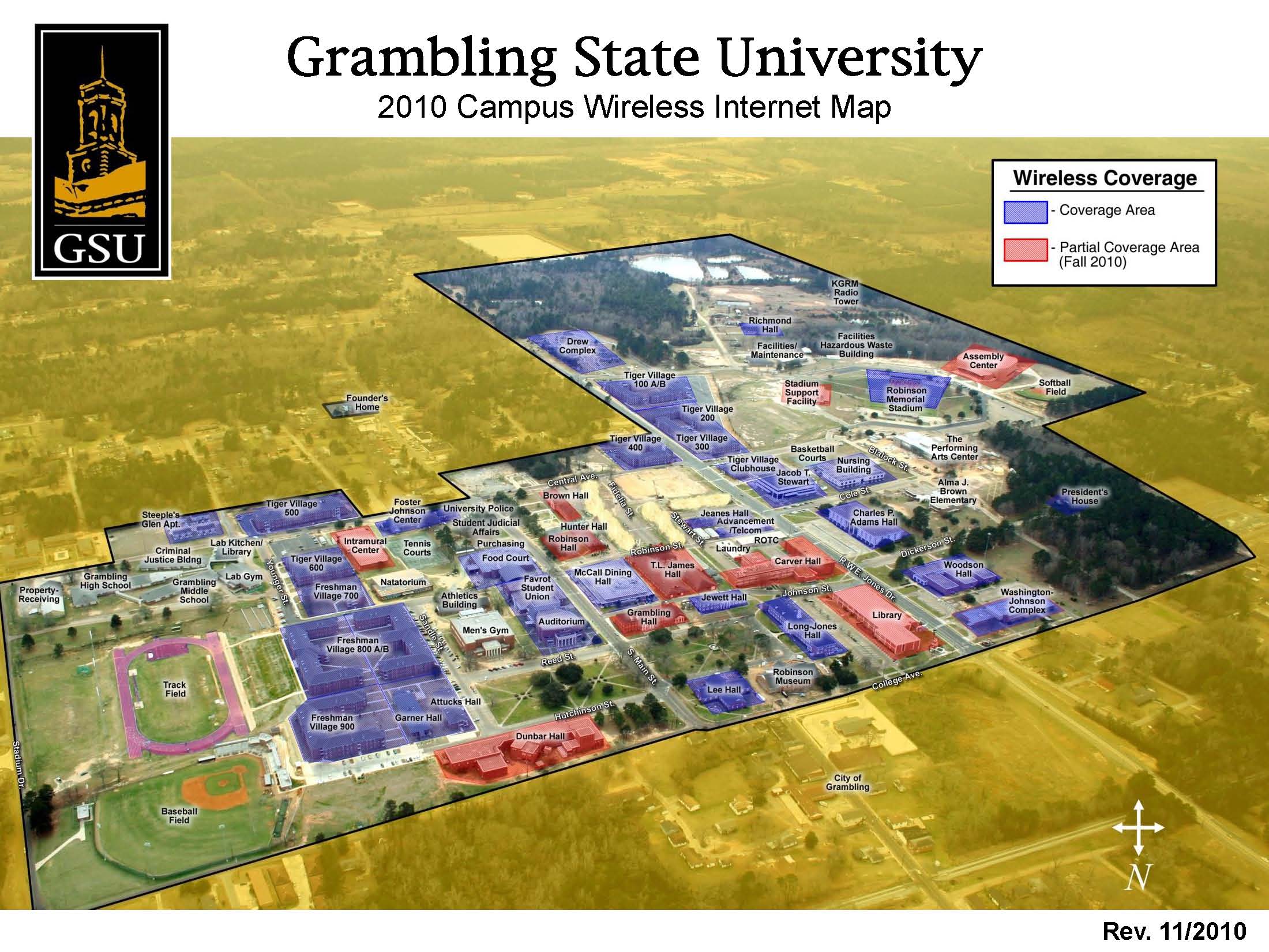 Grambling State University Campus Map Drucie Kimberley